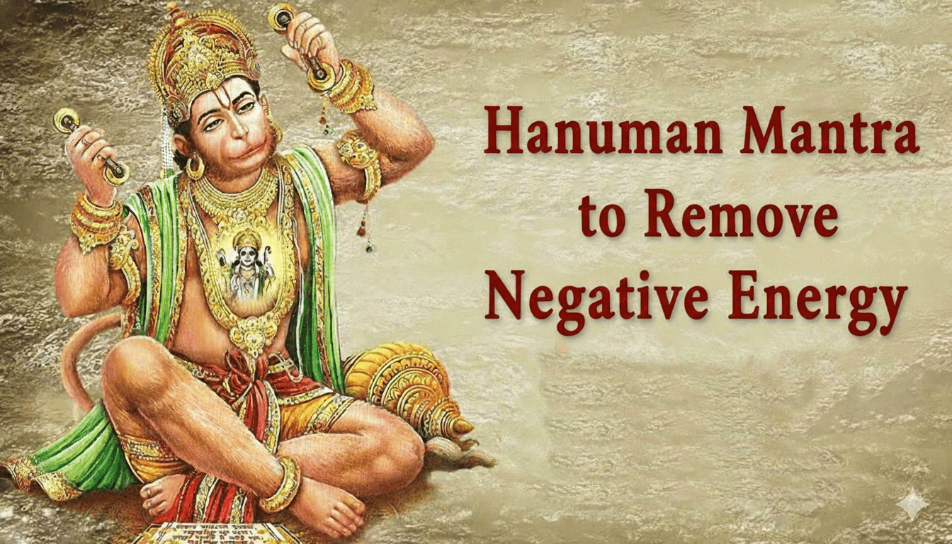 Lord Hanuman representing strength and protection from negative energy